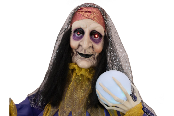 EUROPALMS Halloween Figur Wahrsagerin, animiert 50cm