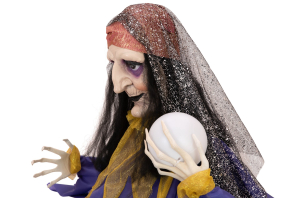 EUROPALMS Halloween Figur Wahrsagerin, animiert 50cm