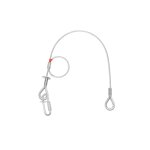 SAVEKING Sicherungsseil 5 mm 60 cm Silber max. 60 kg