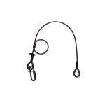 SAVEKING Sicherungsseil 5 mm 60 cm Schwarz