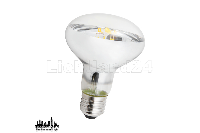 E27 LED Filament Reflektorstrahler R80 - 8W (= 75W) 3000K