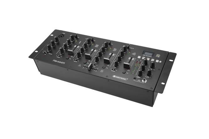 OMNITRONIC PM-444Pi 4-Kanal-DJ-Mixer mit Player & USB-Interface