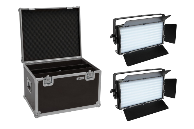 EUROLITE Set 2x LED PLL-480 QCL Panel + Case