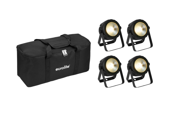 EUROLITE Set 4x LED PARty Spot COB + Soft-Bag