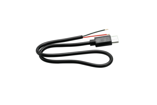 OMNITRONIC Kabel USB-C auf 2x offene Kabelenden 30cm
