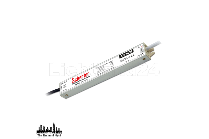 HQ Scharfer LED Trafo 60W / 12V 185-250V IP67
