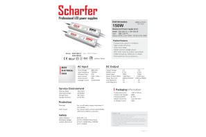 HQ Scharfer LED Trafo 150W / 12V 200~250V IP67