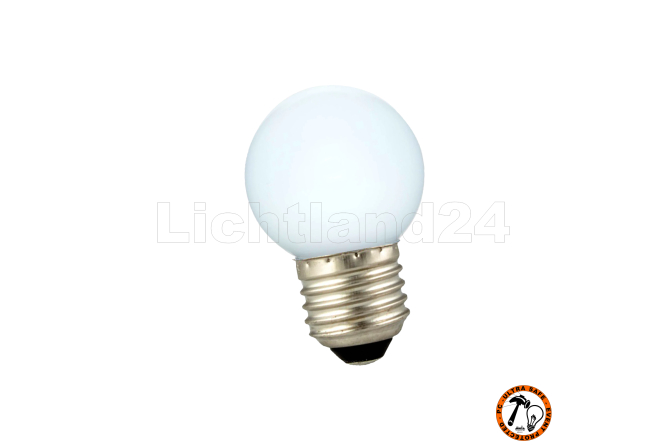 E27 City LED - 1 Watt G45 Tropfenlampe Milky...