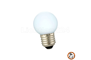 E27 City LED - 1 Watt G45 Tropfenlampe Milky kaltweiß 6400K (vergl. 7W)