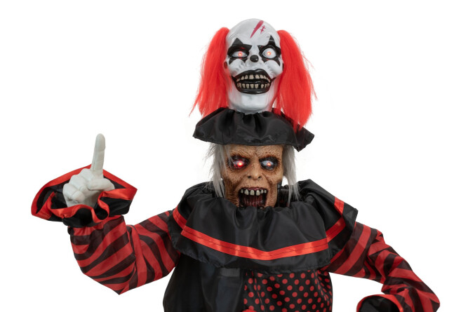 EUROPALMS Halloween Figur Pop-Up Clown, animiert, 180cm