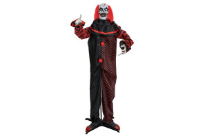 EUROPALMS Halloween Figur Pop-Up Clown, animiert, 180cm