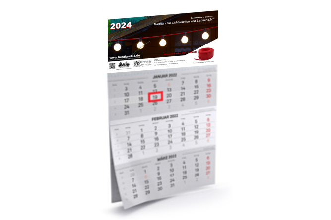 Exklusiver Lichtland24.de Wandkalender 2024