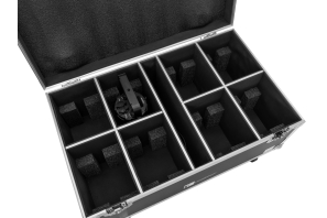 ROADINGER Flightcase 8x LED IP PAR 7x10W RGBL