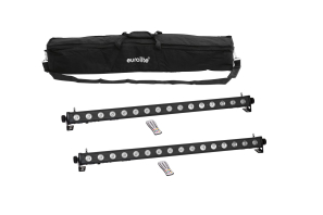 EUROLITE Set 2x LED PIX-16 QCL Leiste + Soft-Bag