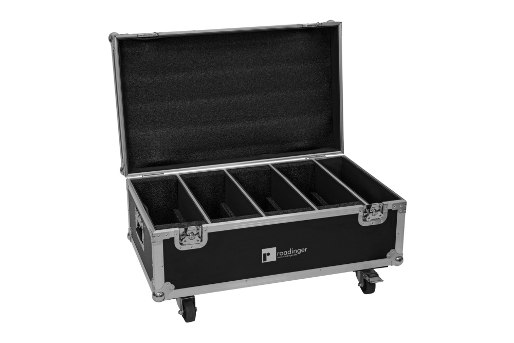 ROADINGER Flightcase 4x LED CLS-18 QCL RGB/WW