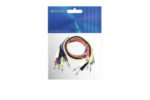 OMNITRONIC Klinkenkabel 6,3 Patchcord stereo 6x0,9m