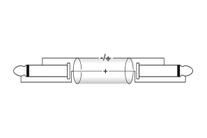 OMNITRONIC Lautsprecherkabel Klinke 2x1,5 1,5m sw