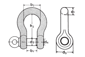 Schäkel HA2 1t 3/8-36