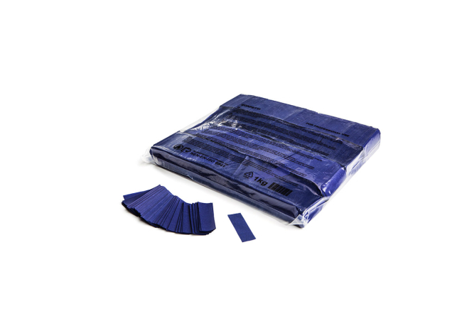 Slowfall confetti rectangles 55x17mm - Dark Blue