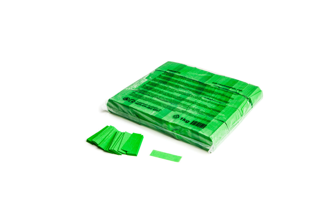 Slowfall confetti rectangles 55x17mm - Light Green