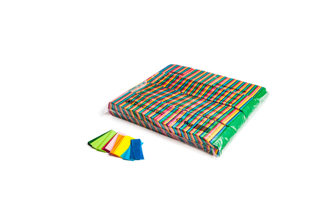 Slowfall confetti rectangles 55x17mm - Multicolour 1kg