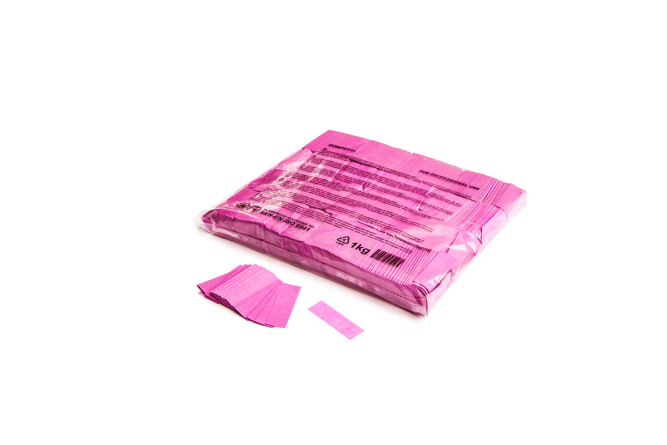 Slowfall confetti rectangles 55x17mm - Pink