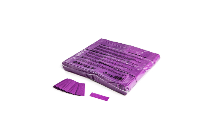 Slowfall confetti rectangles 55x17mm - Purple