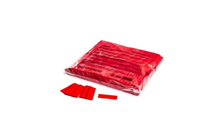 Slowfall confetti rectangles 55x17mm - Red