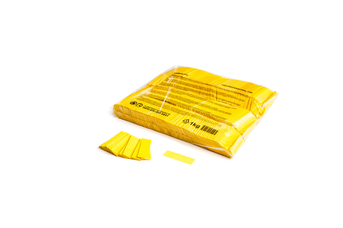 Slowfall confetti rectangles 55x17mm - Yellow