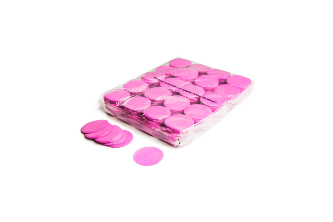 Slowfall confetti rounds Ø 55mm - Pink