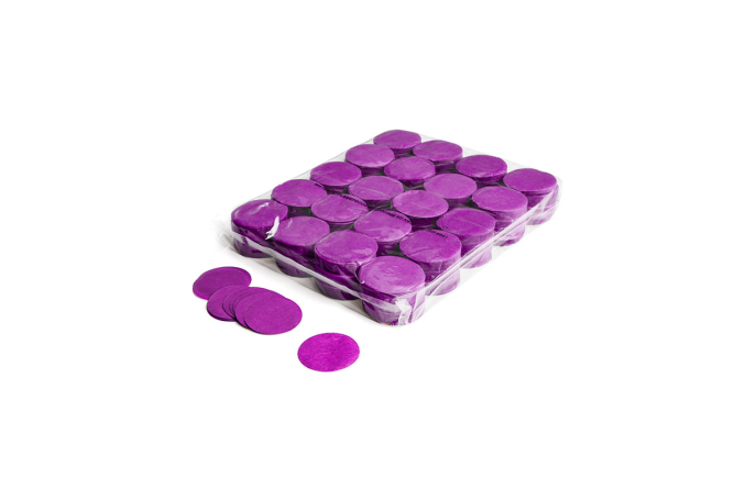 Slowfall confetti rounds Ø 55mm - Purple
