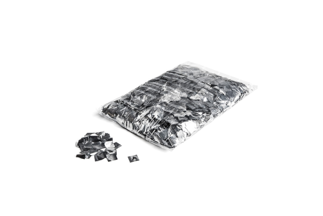 Metallic confetti squares 17x17mm - Silver