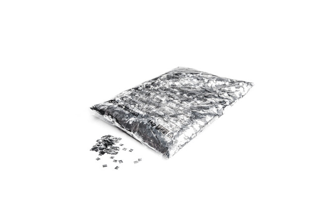 Metallic confetti raindrops 6x6mm - Silver