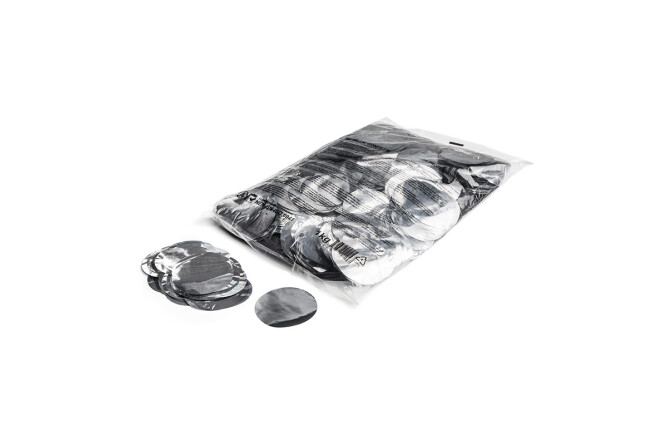 Metallic confetti rounds Ø 55mm - Silver