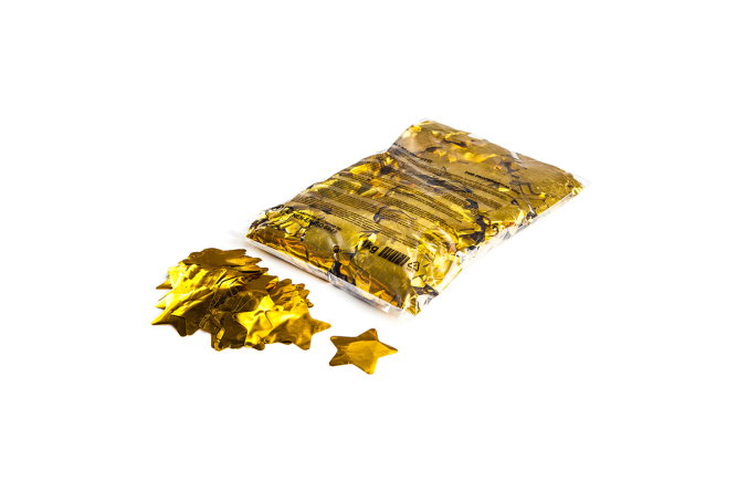 Metallic confetti stars Ø 55mm - Gold