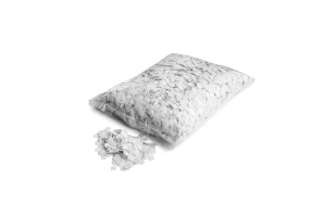 Slowfall snow confetti 10x10mm - white
