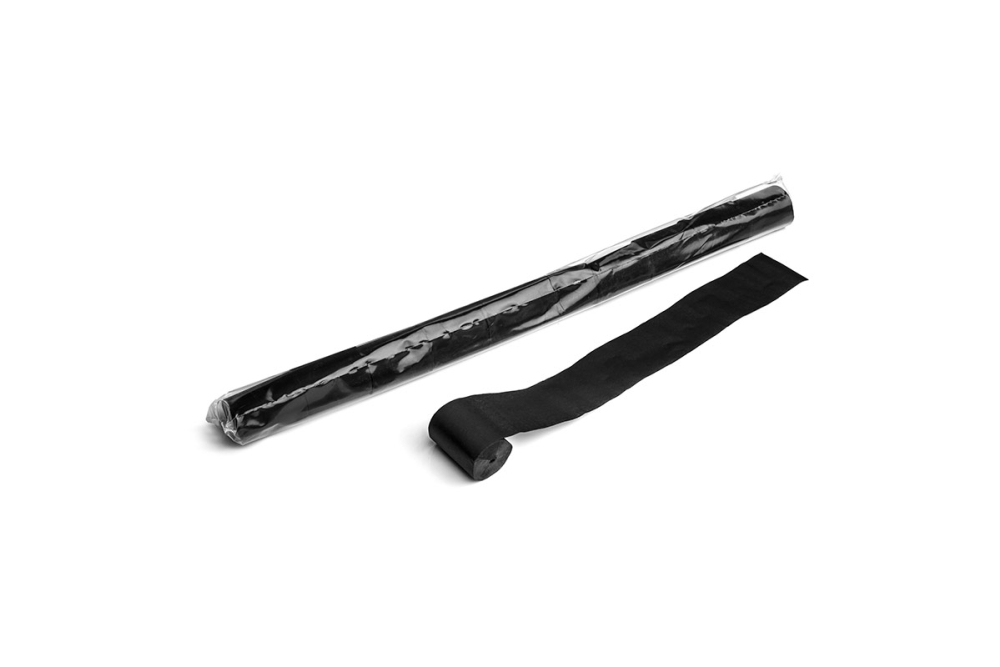 Stadium Streamers 20m x 5cm - Black