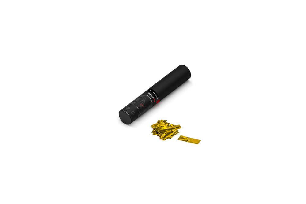 Handheld Cannon S Confetti Gold Metallic 28cm