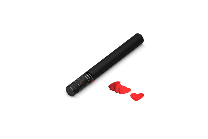 Handheld Cannon Confetti Red Hearts 50cm