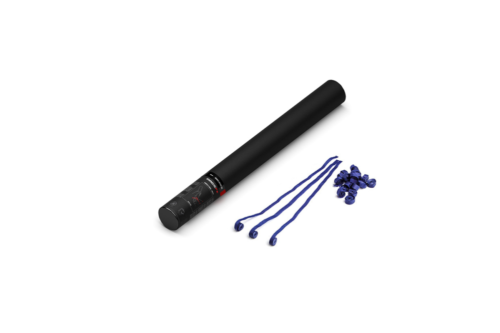 Handheld Cannon Streamers Dark Blue 50cm