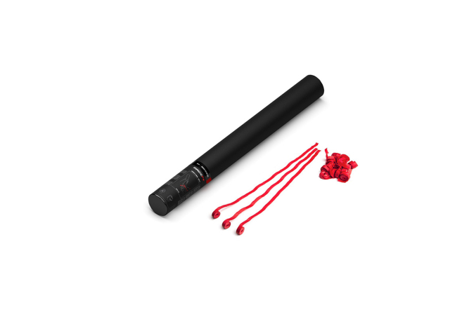 Handheld Cannon Streamers Red 50cm