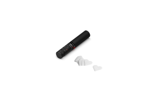 Handheld Cannon S Confetti White Hearts 28cm