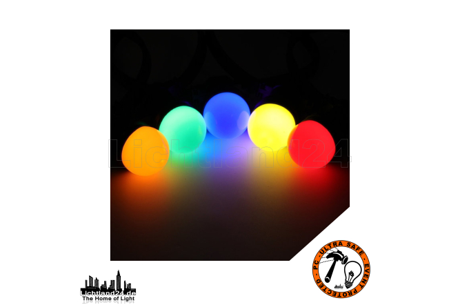 ICON Endlos Illu Lichterkette - Set 5M /10F + 10 x G45 Color LED