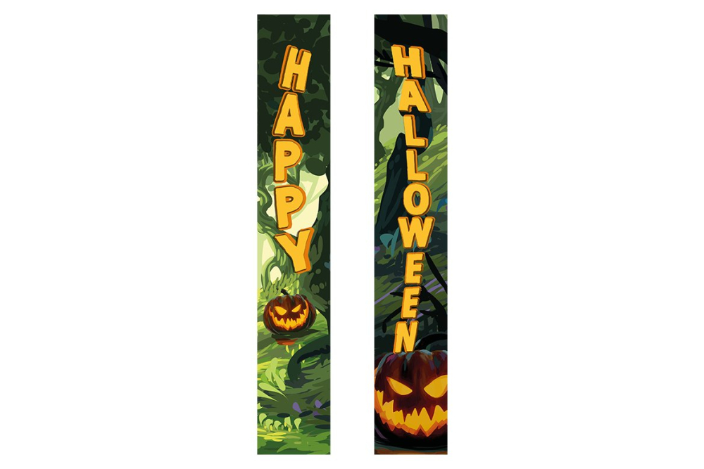 EUROPALMS Halloween Banner, Geisterwald, 2er-Set, 30x180cm