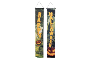 EUROPALMS Halloween Banner, Geisterwald, 2er-Set, 30x180cm