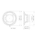 LAVOCE FSF122.02 12 Zoll  Breitbandlautsprecher, Ferrit, Stahlkorb
