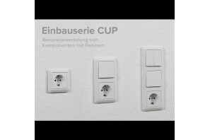 Schalter und Steckdosen Set CUP (2-fach), UP, weiß, 3-teilig