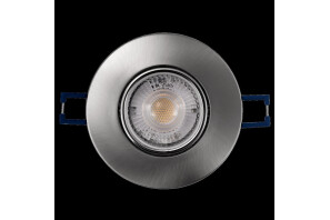 EL-313D LED-Einbauleuchte 4,5W, 450Lumen, 3000K, silber, step-dimmbar