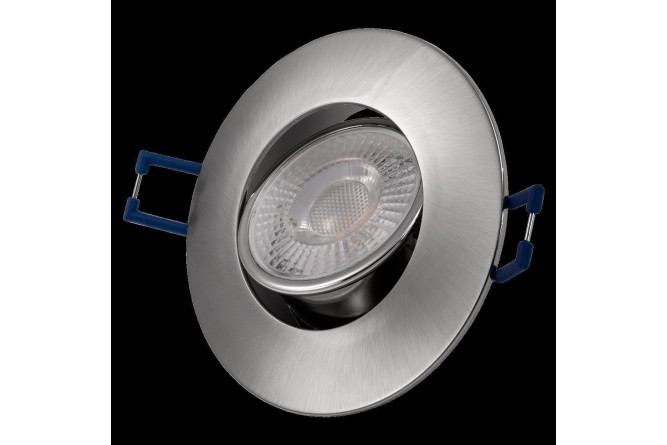 10er Set EL-313D LED-Einbauleuchte 4,5W, 450Lumen, 3000K, silber, step-dimmbar