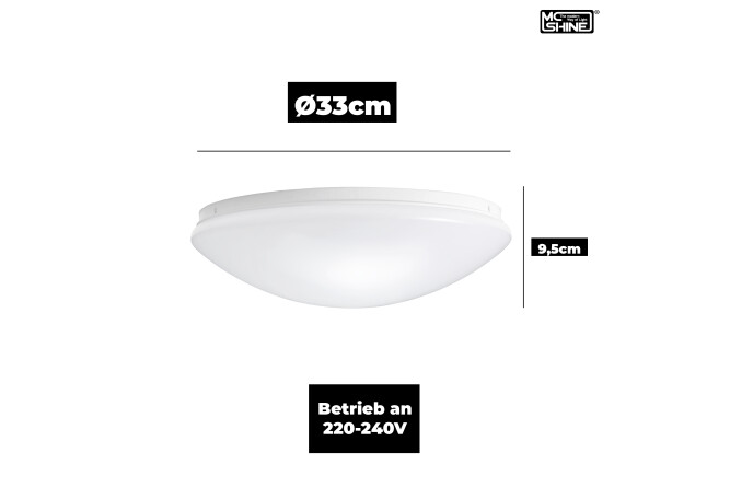 STAR LED-Deckenleuchte Ø33cm, inkl. 2x 9W LED-Leuchtmittel